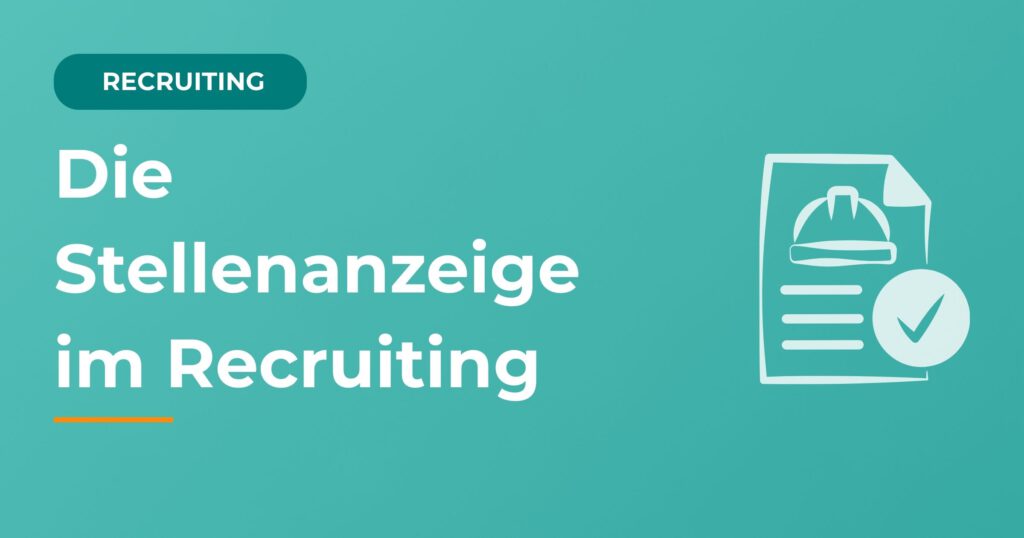 Stellenanzeige im Recruiting